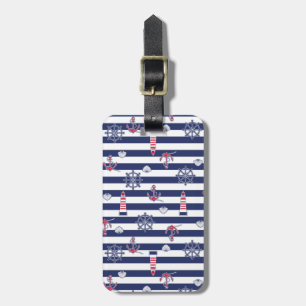 By The Sea Pattern Luggage Tag