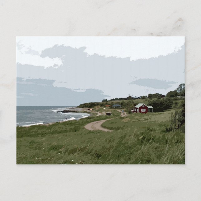 By the sea postcard (Front)