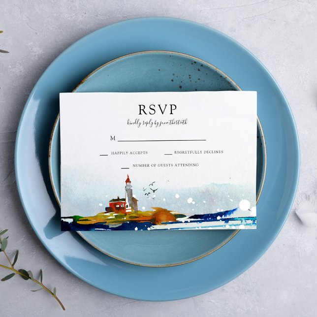 By The Sea RSVP Card (Creator Uploaded)
