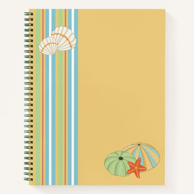 By the Sea Shore Spiral Notebook (Front)