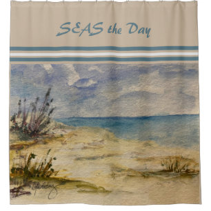 By the Sea Shower Curtain