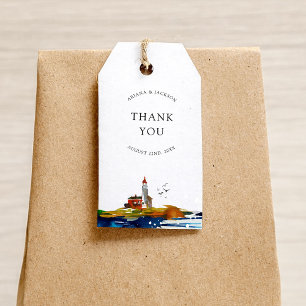 By The Sea Thank You Favour Tags