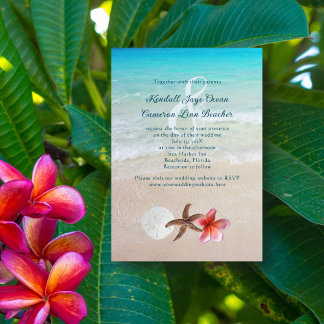 By the Sea Tropical Destination Wedding Invites