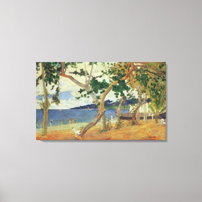 By the Seashore, Martinique, 1887 (oil on canvas) Canvas Print (Front)