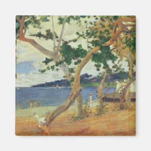 By the Seashore, Martinique, 1887 (oil on canvas) Magnet