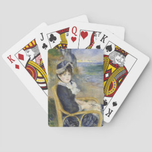 By the Seashore, Oil Painting Portrait, Renoir Playing Cards