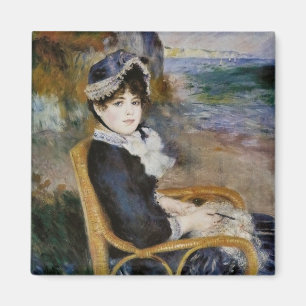By the Seashore - Pierre-Auguste Renoir Magnet