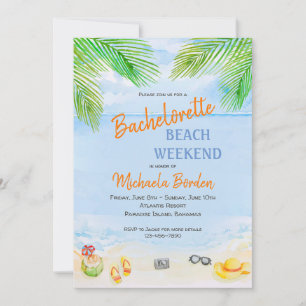 By The Shore Bachelorette Party Invitation
