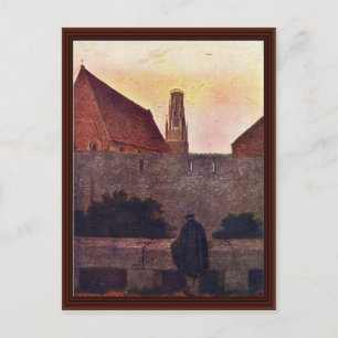 By The Townwall By Friedrich Caspar David Postcard