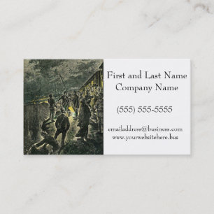 By the Train Victorian Worker Hard Labour Vintage Business Card