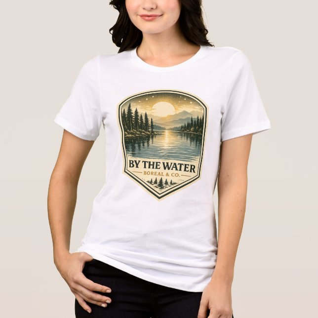 BY THE WATER Tri-Blend SHIRT (Front)