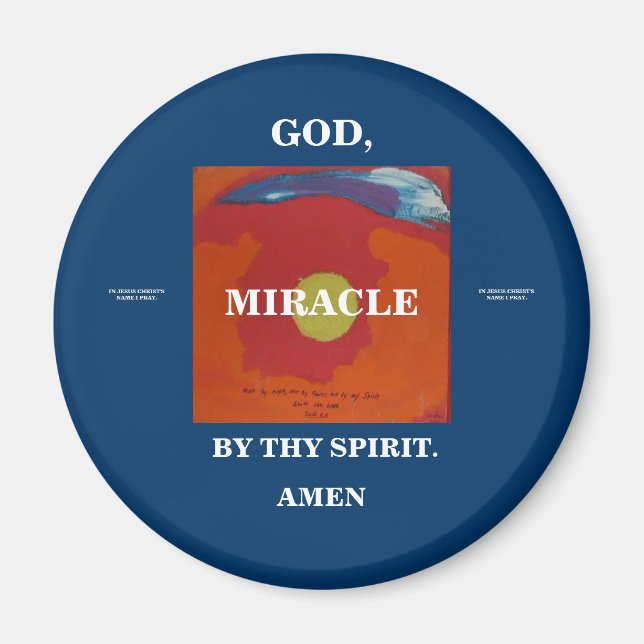 BY THY SPIRIT-MIRACLE-1118 MAGNET (Front)