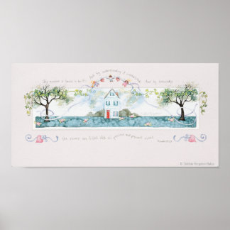 By Wisdom A House Is Built Poster