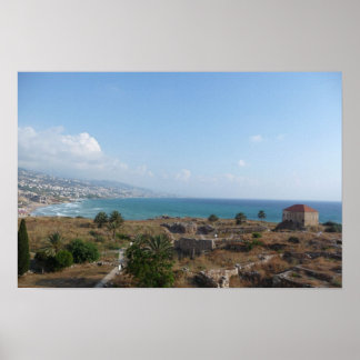 Byblos Lebanon, Ocean View Poster