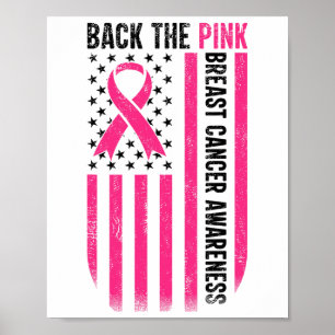 Byck The Pink Breast Cancer Awareness Flag Toddler Poster