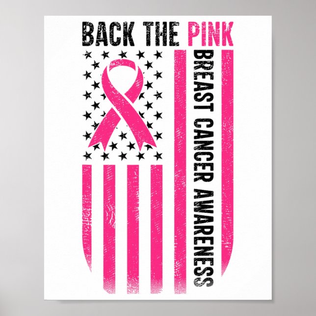 Byck The Pink Breast Cancer Awareness Flag Toddler Poster (Front)