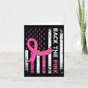 Byck The Pink Ribbon American Flag Breast Cancer A Card