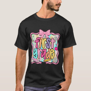 Byck To School Hello First Grade Team 1st Grade Bo T-Shirt