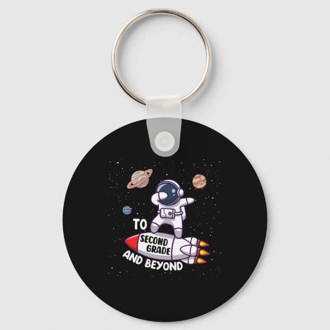 Byck To Second Grade And Beyond-funny First Day Of Key Ring (Front)