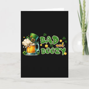Byd And Boozy St Patricks Day Funny Irish St Paddy Card