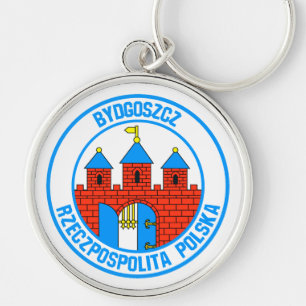 Bydgoszcz Round Emblem Key Ring