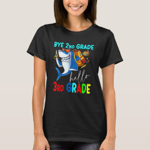 Bye 2nd Grade Hello 3rd Grade Back To School Kids T-Shirt