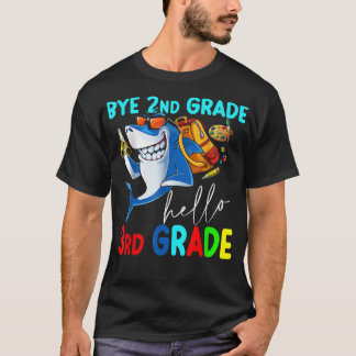 Bye 2nd Grade Hello 3rd Grade Back to School Kids  T-Shirt