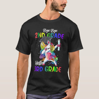 Bye 2nd Grade Hello 3rd Grade Dab Unicorn Last Day T-Shirt