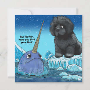 Bye Buddy, hope you find your Dad Newfoundland Holiday Card
