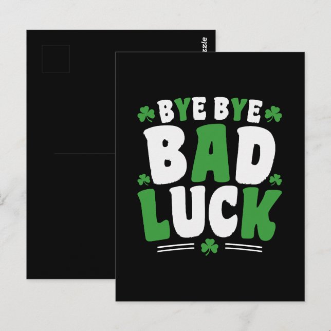 Bye Bye Bad Luck Postcard (Front/Back)