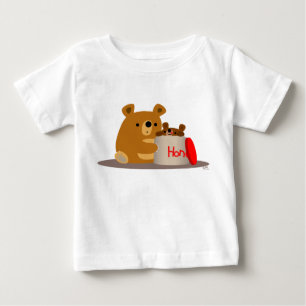 Bye Bye Honey! Cute Cartoon Bears Baby T-Shirt