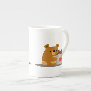 Bye Bye Honey! Cute Cartoon Bears Bone China Mug