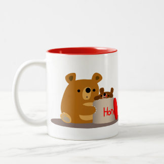 Bye Bye Honey! Cute Cartoon Bears Mug