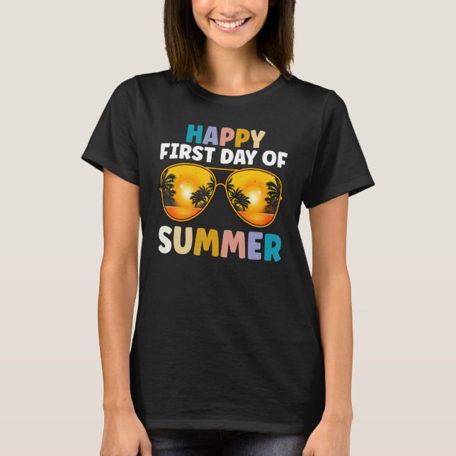 Bye Bye SCHOOL Hello Summer Last Day Of School T-Shirt (Front)