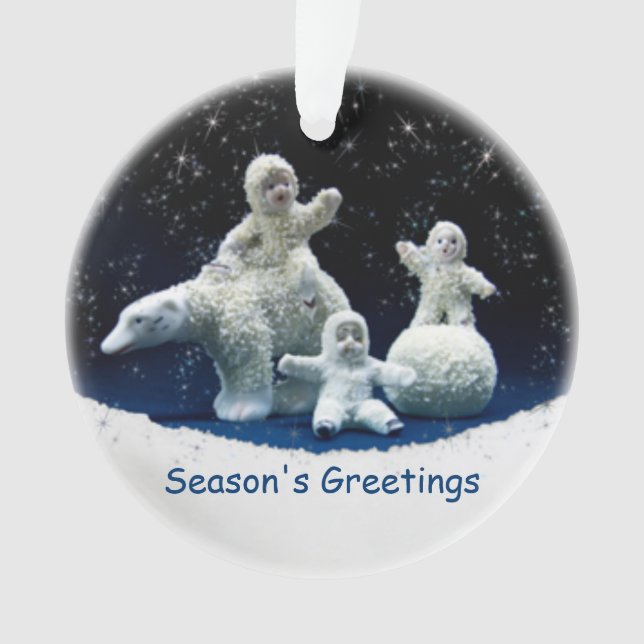 Bye Bye Snow Babies Ornament (Front)