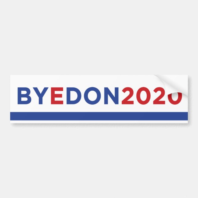 BYE DON 2020 bumper sticker (Front)
