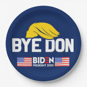 Bye Don BIDEN 2020 President HARRIS Paper Plate