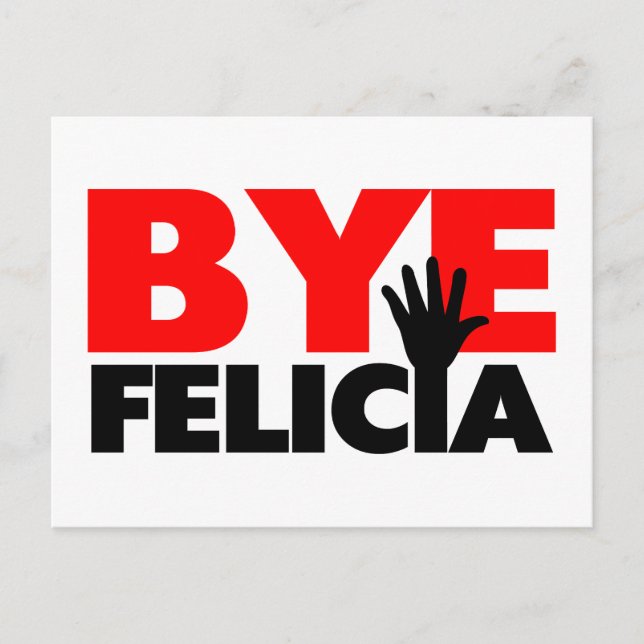Bye Felicia Hand Wave Postcard (Front)