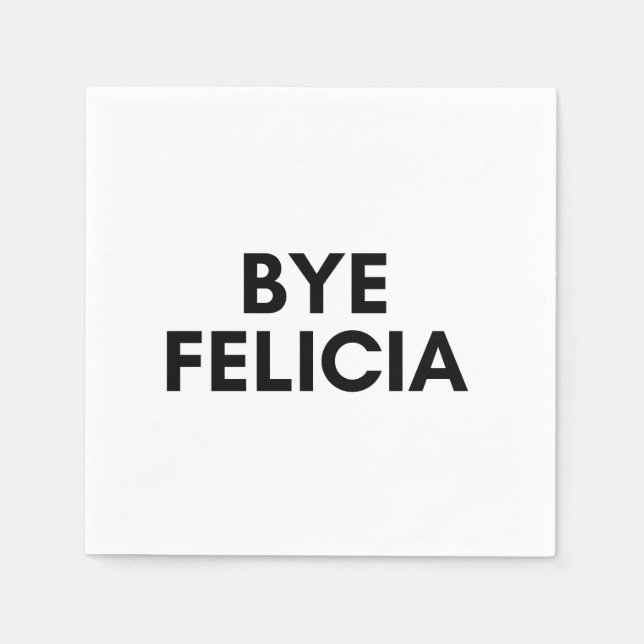 bye felicia napkin (Front)
