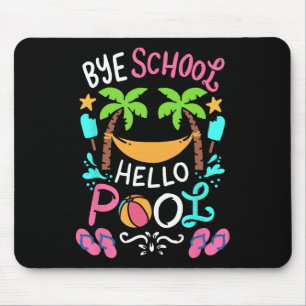 Bye School Beach T Ball Tee Hammock  Mouse Mat
