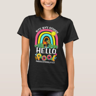 Bye School Hello Pool Middle School Happy Last Day T-Shirt