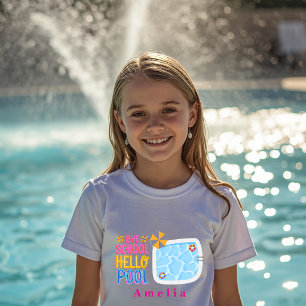 Bye School Hello Pool Personalised T-Shirt
