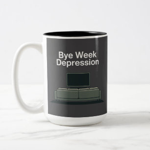 Bye Week Depression Two-Tone Coffee Mug