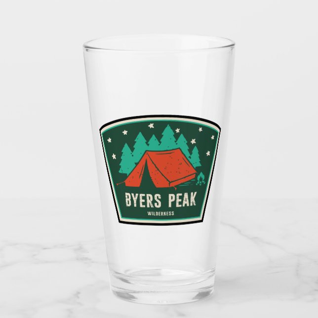 Byers Peak Wilderness Colorado Camping Glass (Front)