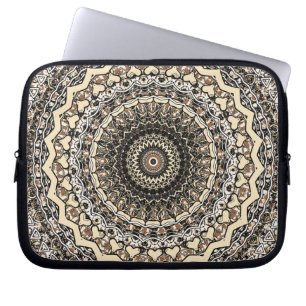 Bygone Love Mandala Kaleidoscope Pattern Laptop Sleeve
