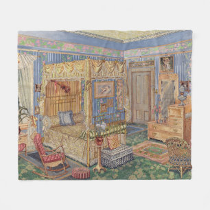 Bygone Old Fashioned Charm Fleece Blanket