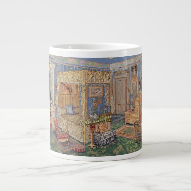Bygone Old Fashioned Charm Large Coffee Mug (Front)