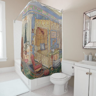 Bygone Old Fashioned Charm Shower Curtain