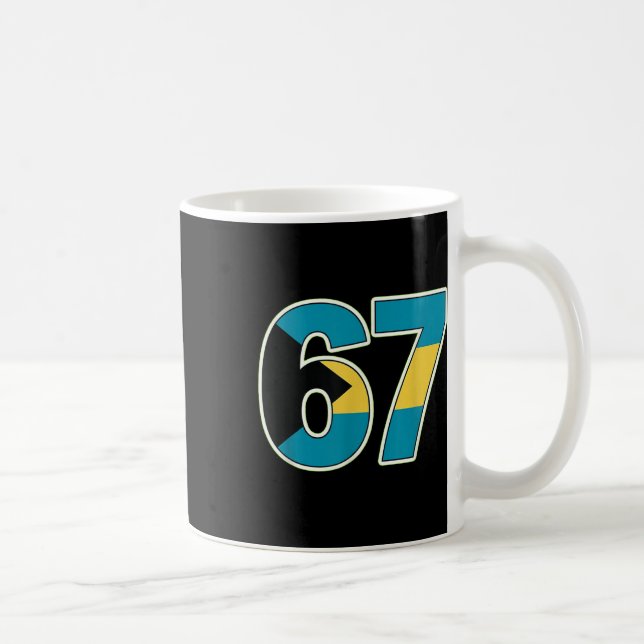 Byhamas Flag Number 67 Tribute  Coffee Mug (Right)
