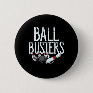 Byll Busters Bowling 6 Cm Round Badge